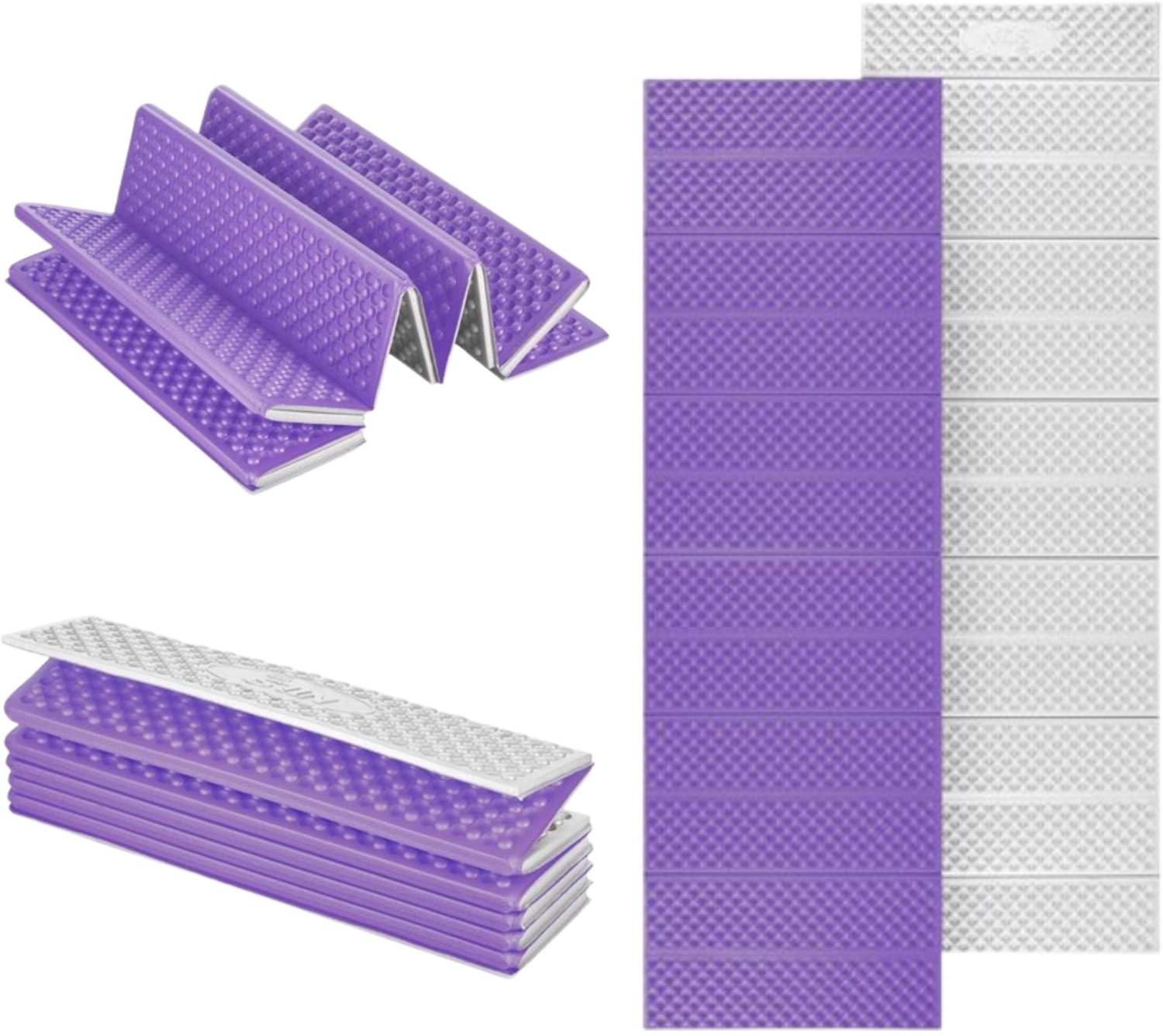 Nils Camp Kampeer-/Slaapmat 195cm XPE Aluminium Paars