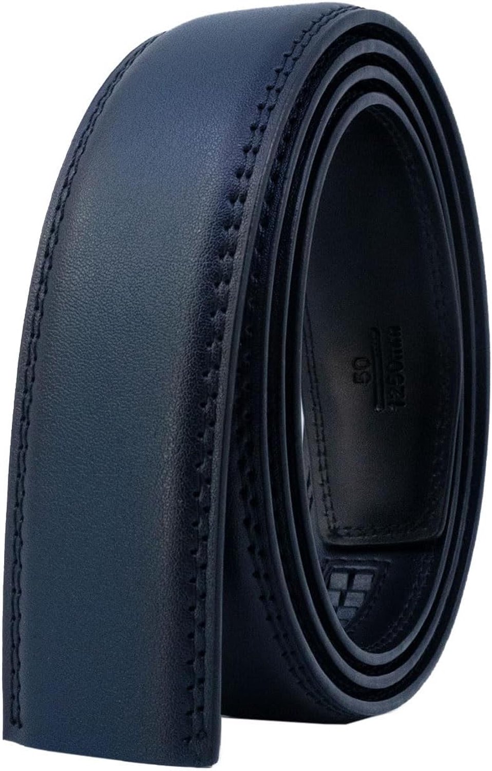 Automatic men's leather belt without holes 35mm wide without buckle - ShopVlot