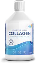 Swedish Nutra Liquid Vloeibare Collageen 10000 Marine - 500ml - Hyaluronzuur & Vitamine C - Anti-Rimpel Formule - Jeugdige Huid, Sterk Haar, Gezonde Nagels - Natuurlijk & Krachtig