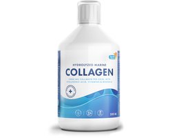 Swedish Nutra Liquid Vloeibare Collageen 10000 Marine - 500ml - Hyaluronzuur & Vitamine C - Anti-Rimpel Formule - Jeugdige Huid, Sterk Haar, Gezonde Nagels - Natuurlijk & Krachtig