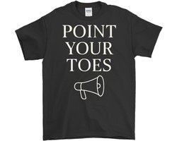 Cheer Coach Shirt – POINT YOUR TOES – Sport Outfit – Unisex T-Shirt voor Dames & Heren – Origineel Cadeau