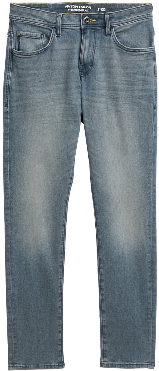 Tom Tailor - TTJOSH REGULAR SLIM-jeans - Maat 32/32 - mid stone blue grey denim