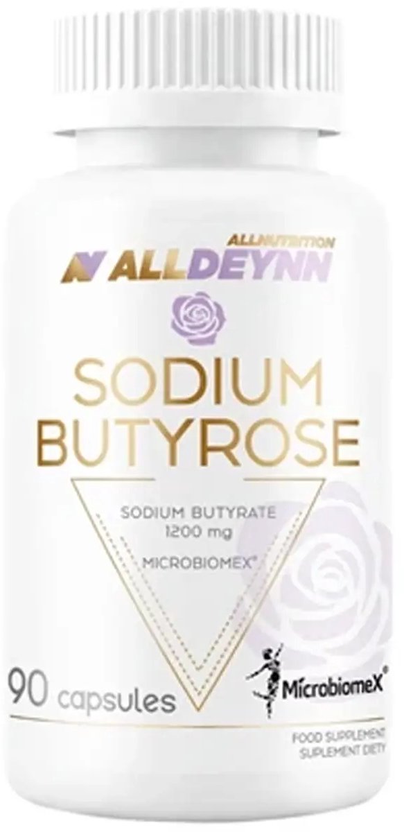 ALLDEYNN Sodium Butyrose – Natriumbutyraat met MicrobiomeX® en Zink – 90 Vegan Capsules