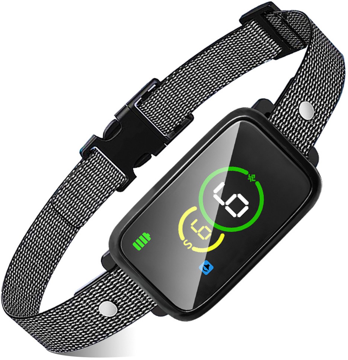 YQLAFT Anti Blafband - Halsband hond - Blafband Voor Honden - Anti Blaf Apparaat - halsband - Oplaadbaar - Voor honden van verschillende formaten - IP67 - zwart