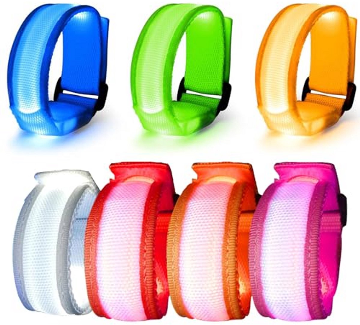 Halloween LED Armbanden, Lichtgevende Feestarmbanden in Kleurrijke Kleuren, Feestaccessoires voor Halloween en Kerst
