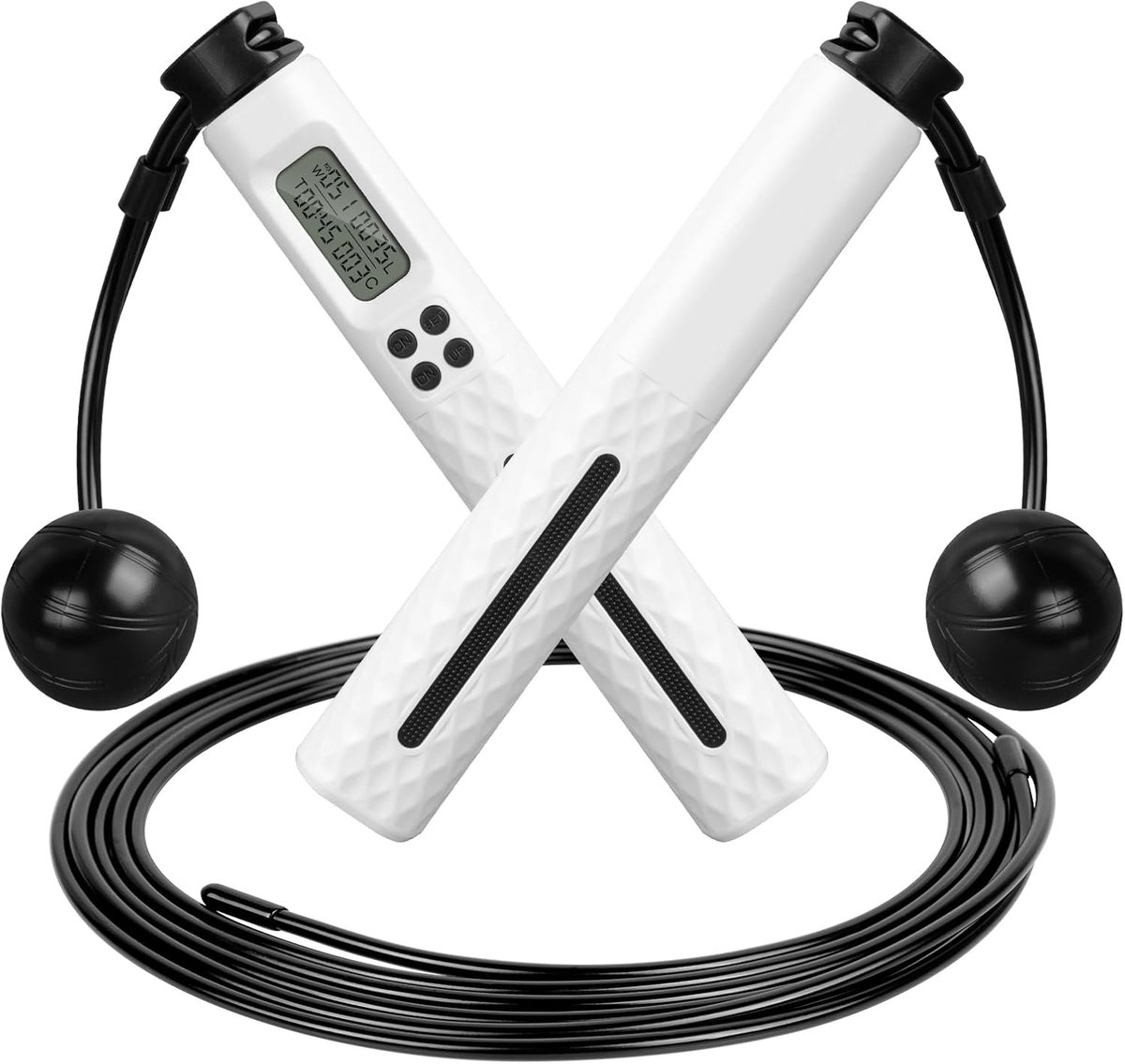Professioneel springtouw, draadloos springtouw met timer, verstelbaar springtouw