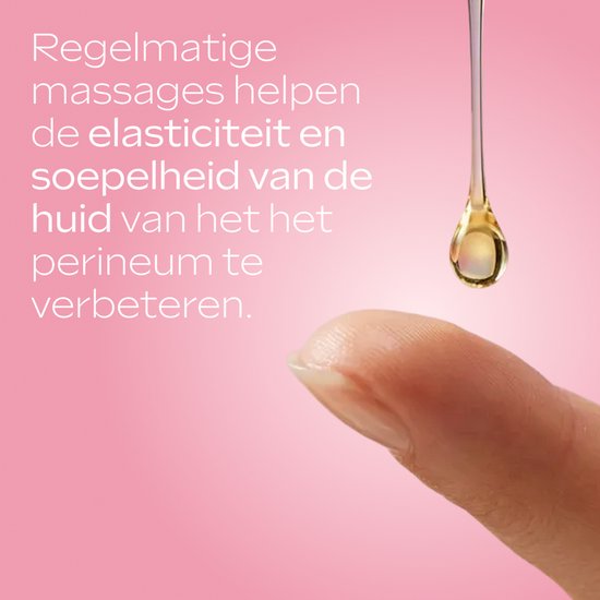 Olijfolie druppelt op een vinger. Regelmatige massages helpen de elasticiteit en soepelheid van de huid te verbeteren.