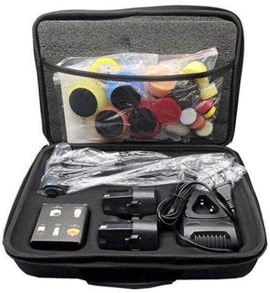 Polijstmachine - Poetsmachine - Polijstschijven - 220V - Polijstmachine Auto - Elektrische - Polijst- en Waxmachine met Accessoires