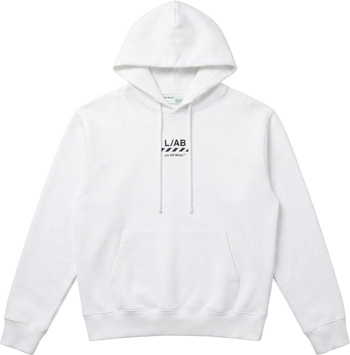 L/AB Off-White hoody jongens Core Diag White