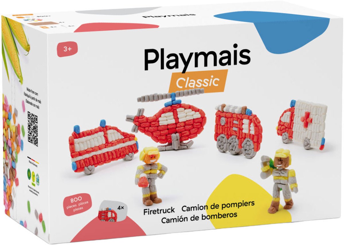 PlayMais classic brandweer - 800 stukjes afbeelding