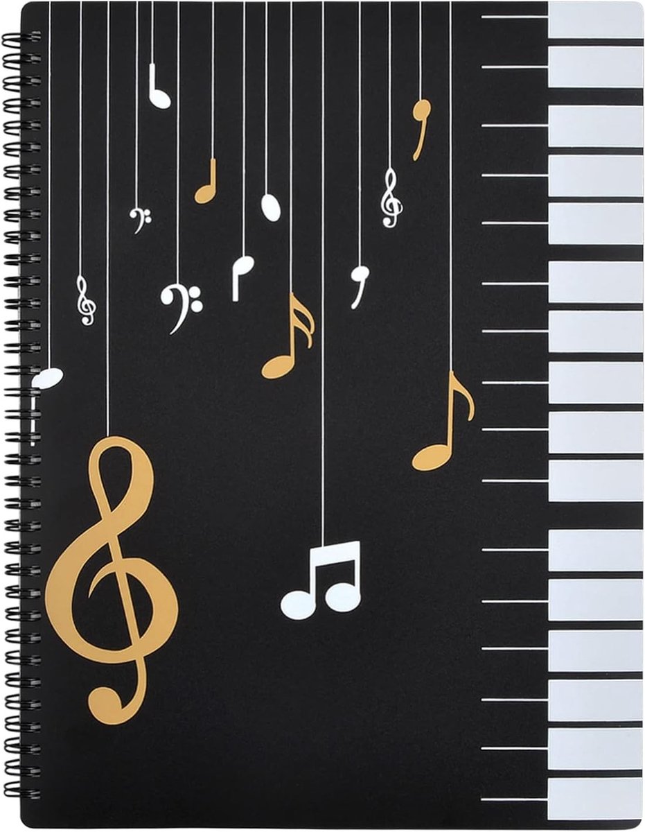 Muziekmap - Zwart - A4 - Waterdicht - Voor Muzikanten en Studenten