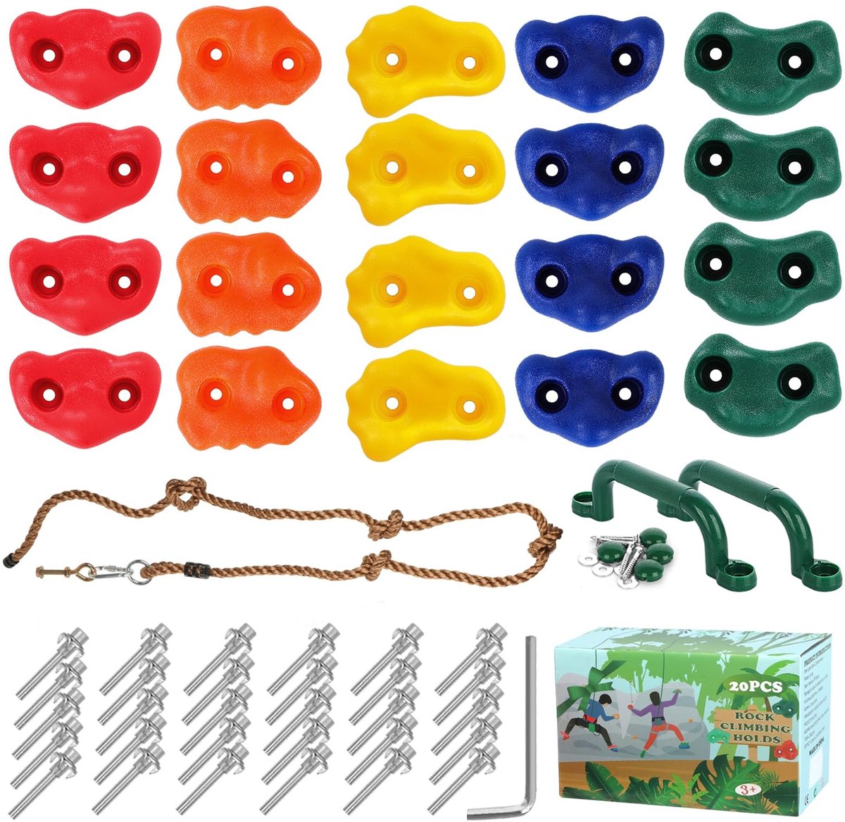 Elzusha - Klimstenen Set voor Kinderen, Voor Binnen en Buiten