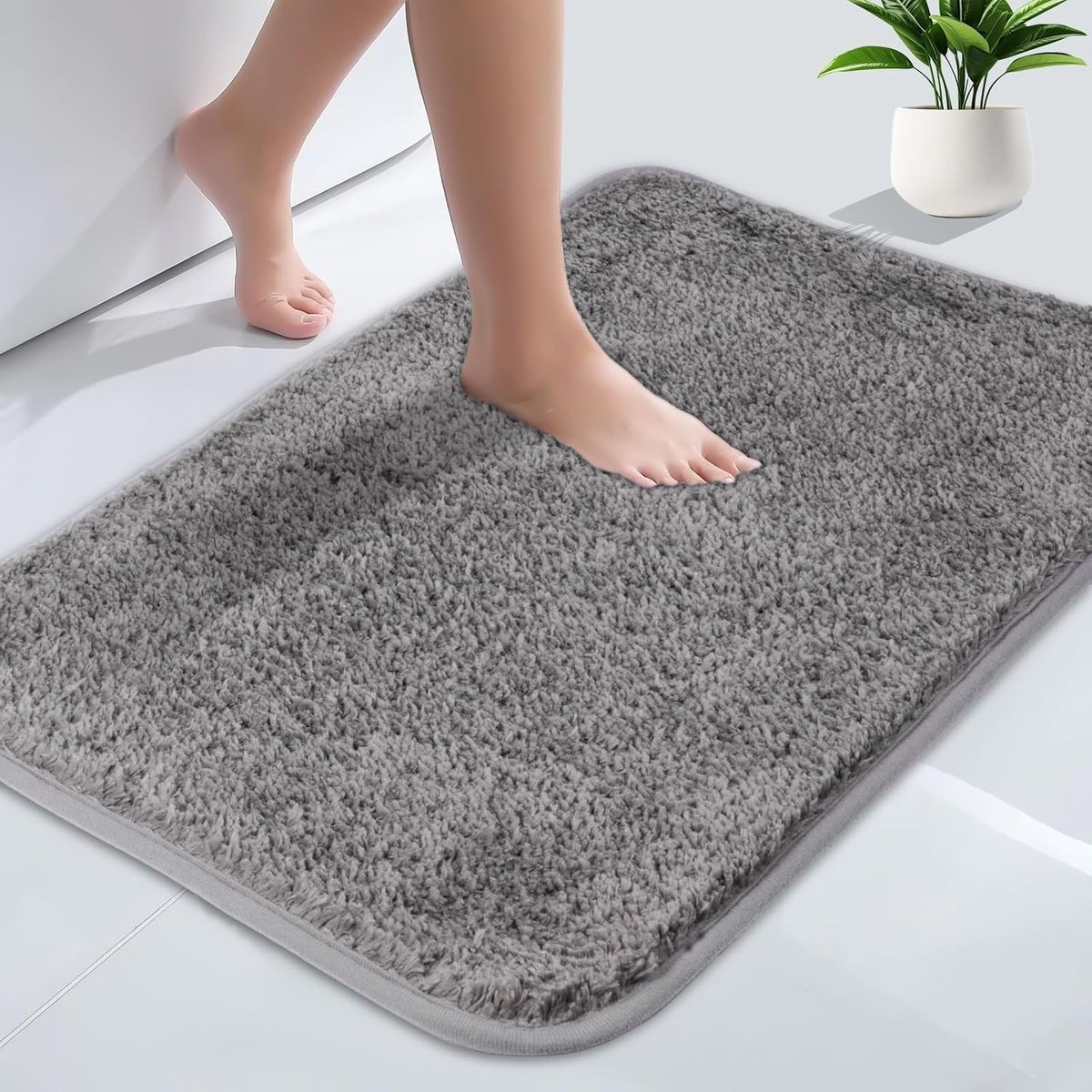 Absorberende Toiletmat, Antislip Extra Zachte Badkamer Mat van Microfiber voor Comfort en Hygiëne