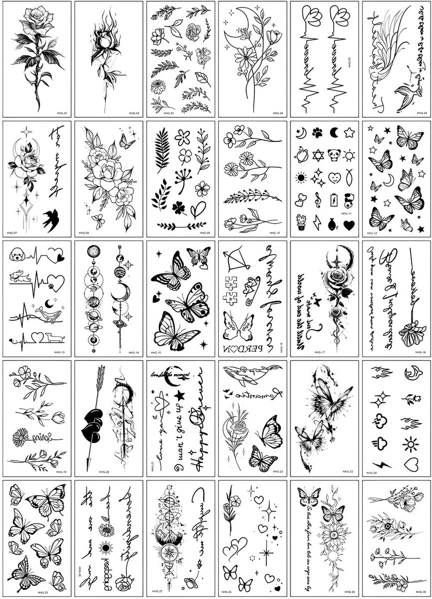 Tijdelijke tatoeages, huidvriendelijk, waterdicht, zonder naalden, snel verwijderbaar, ideaal voor kinderen, volwassenen, party, school, festival