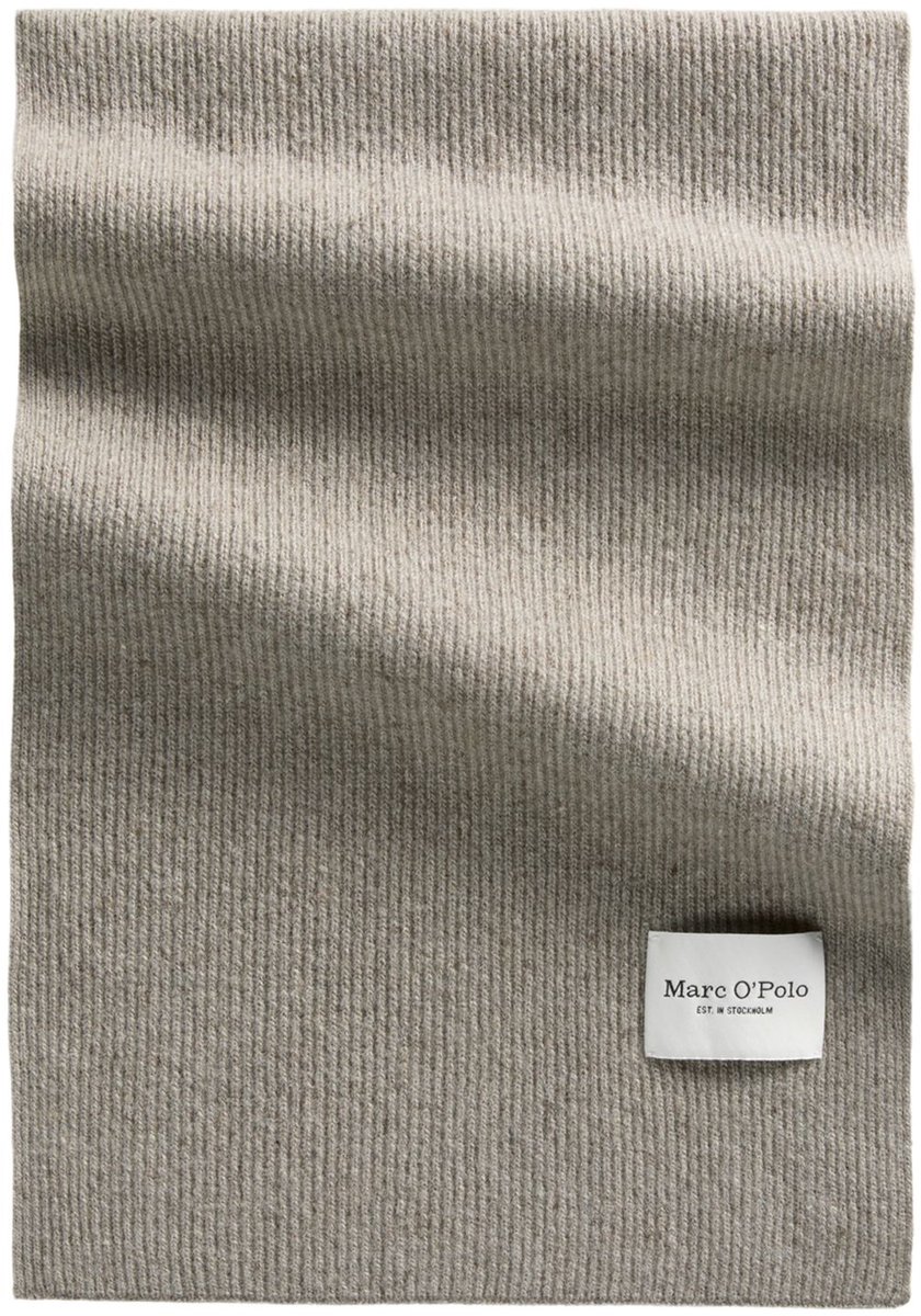 Marc O'Polo sjaal Knitted Scarf Driftwood Haze Taupe