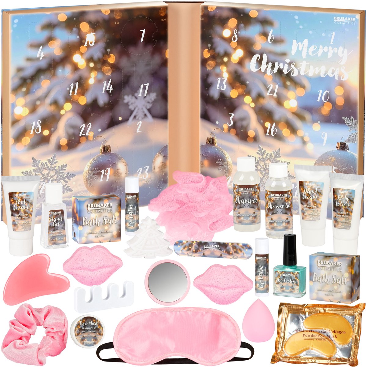 BRUBAKER XXL Beauty Adventskalender 2026 - Boek Winter - 24 verrassingen
