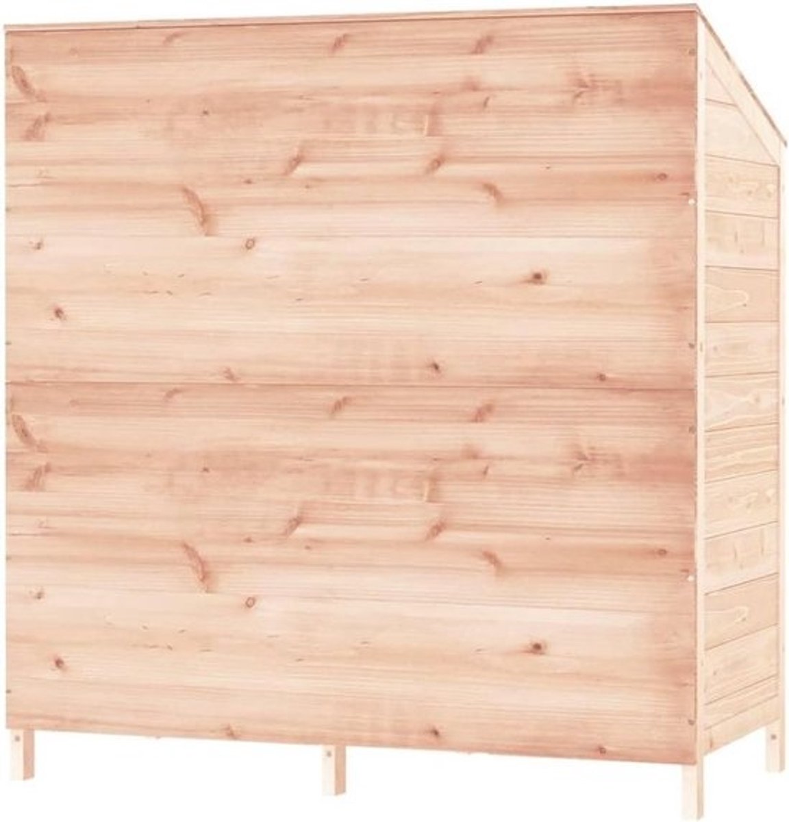 Tuinhuis van massief hout - Huisje voor buitenopslag - Voor het opbergen van tuingereedschap - Weerbestendig frame - Stevig - 102 x 52 x 112 cm