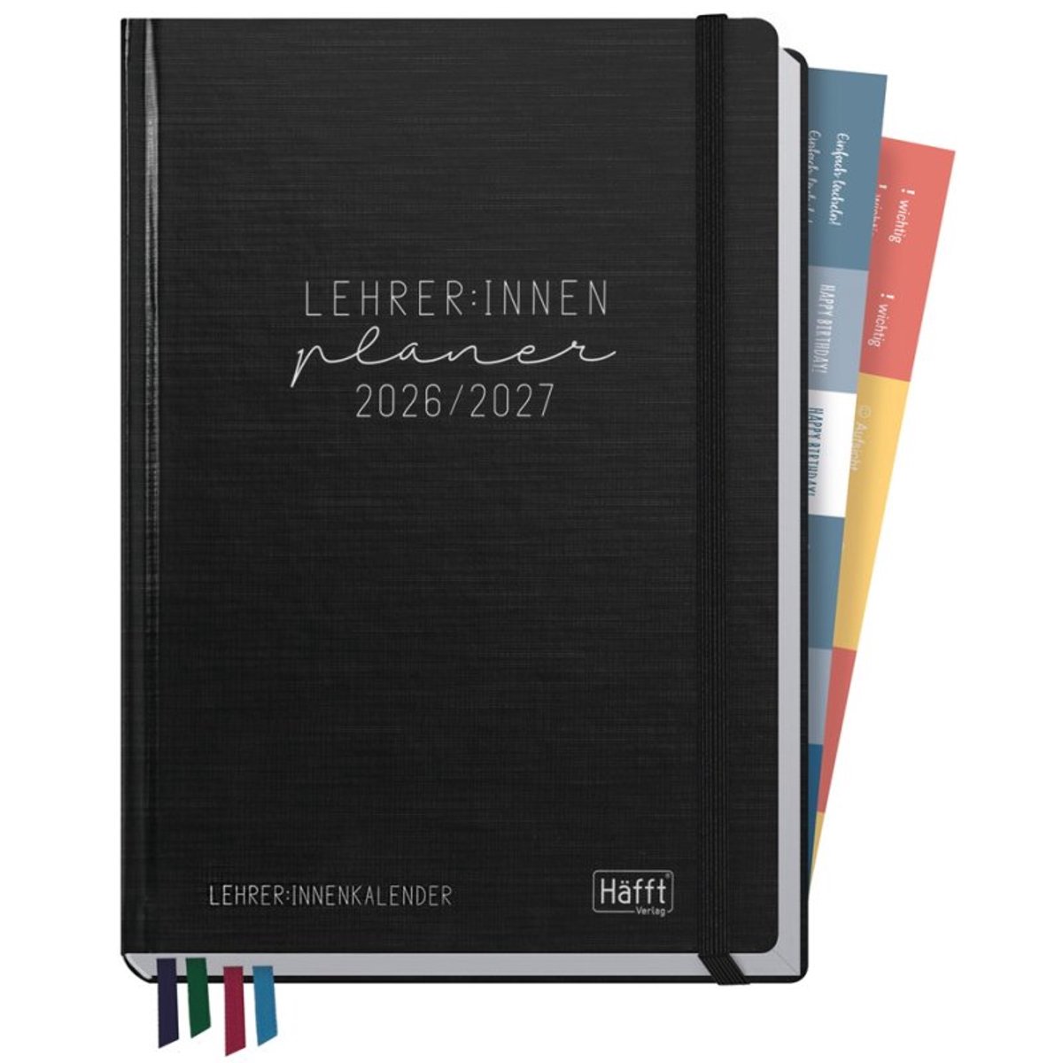 Häfft Black Edition docentenplanner, A5+, hardcover, aug-juli