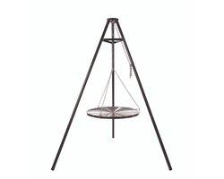 RedFire - BBQ Tripod - Zwart - Staal - Vuurschaal - Fire Pit - Stevig staal - Industrieel - Terrasverwarming - Sfeerhaard - BBQ