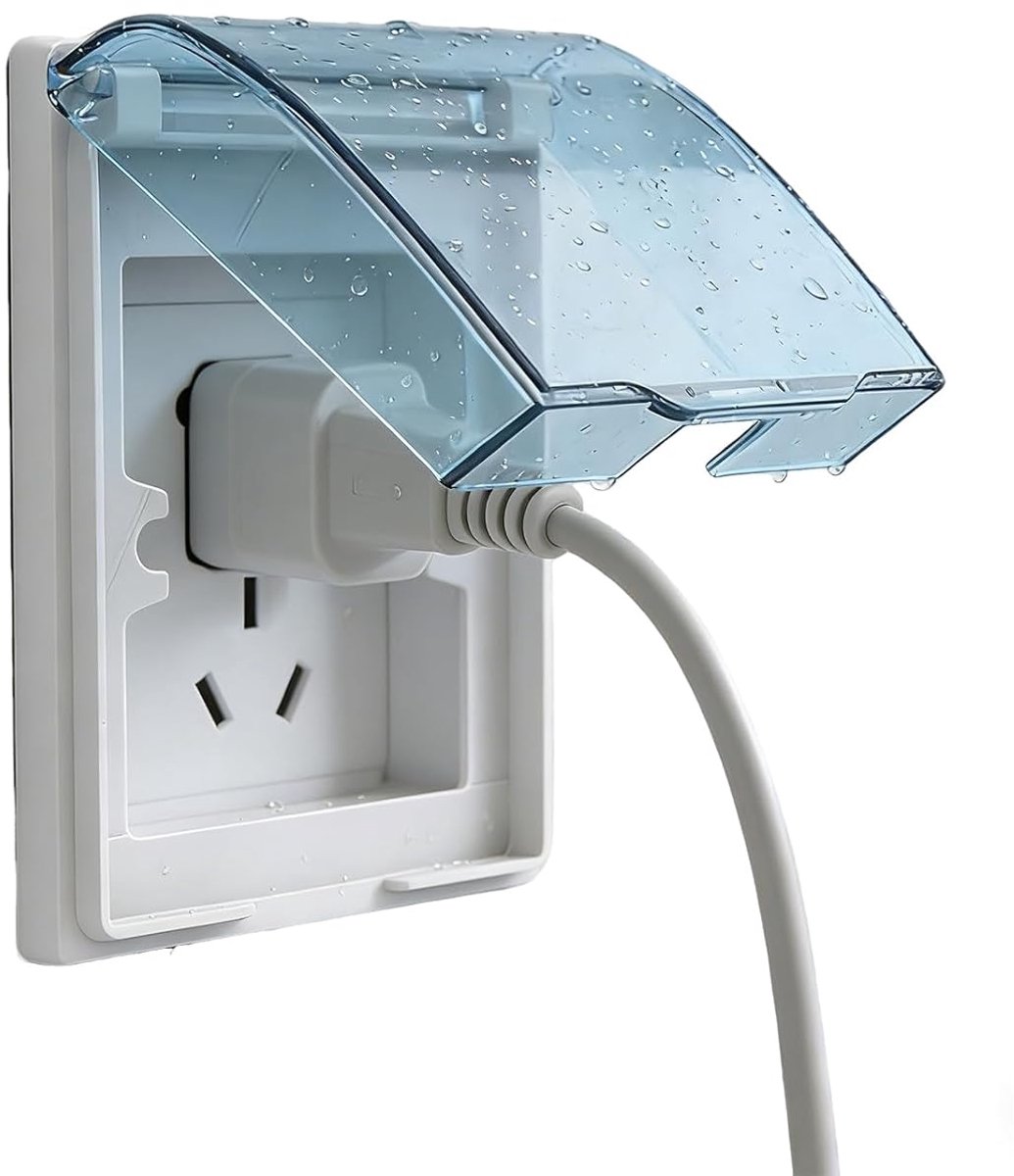 Waterdichte socket - Transparante schakelaardoos - Geschikt voor badkamer - Voorkomt waterschade - ShopVlot