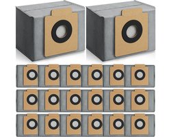 20 stuks stofzakken geschikt voor Eufy X10 Pro Omni & X8 Pro robotstofzuiger zelfleegende station - 4-laags filtratiesysteem - vervangingszakken met grote capaciteit