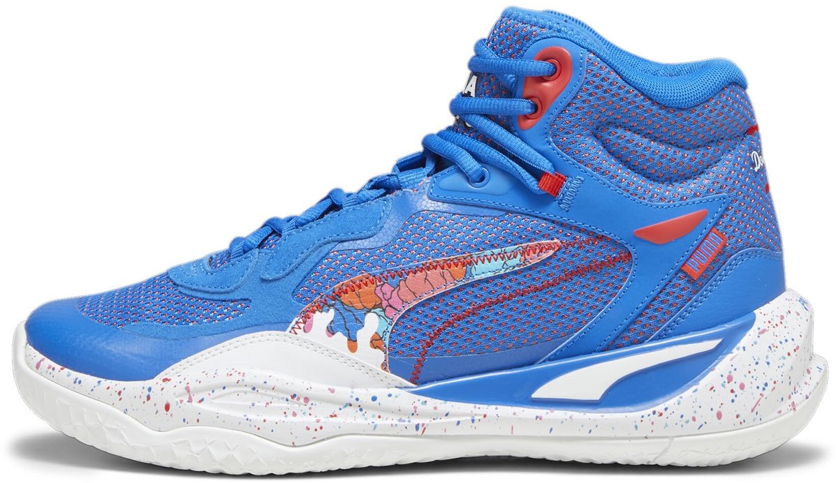 Puma Playmaker Pro Mid Dylan Basketbalschoenen – 37.5 Blauw