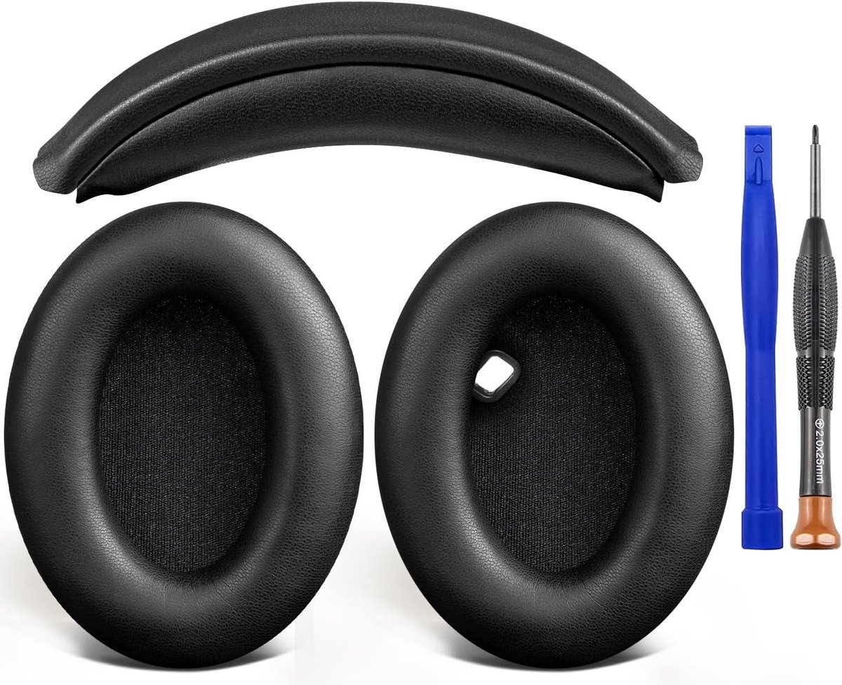 Vervangingskit voor Sony WH-1000XM4 Hoofdtelefoon - Zwart, Comfort, Geluidsisolatie, Accessoires