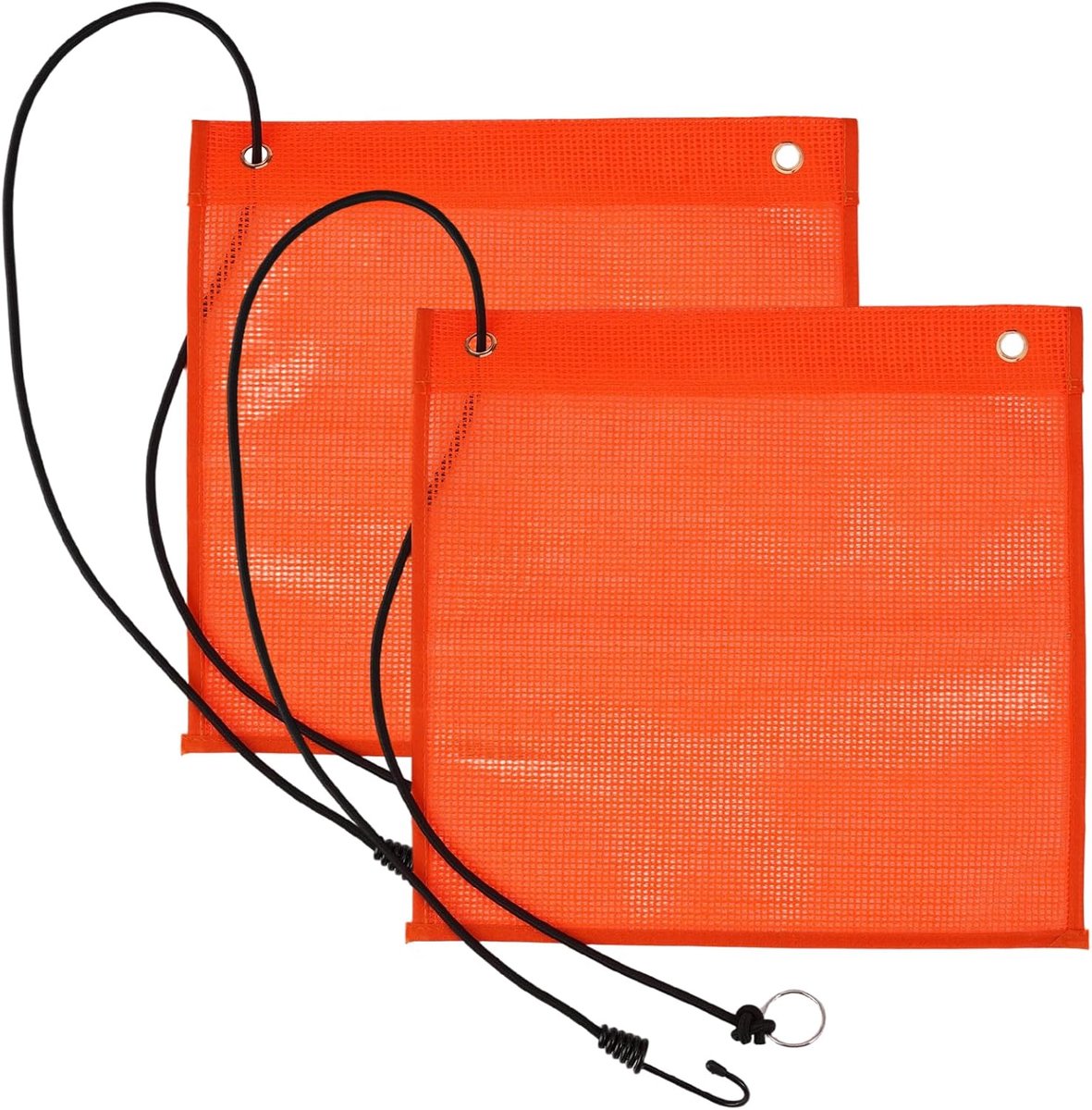 Waarschuwingsvlaggen 30,5 x 30,5 cm - PVC met elastisch touw - waterdicht en weerbestendig - ideaal voor transport - ShopVlot
