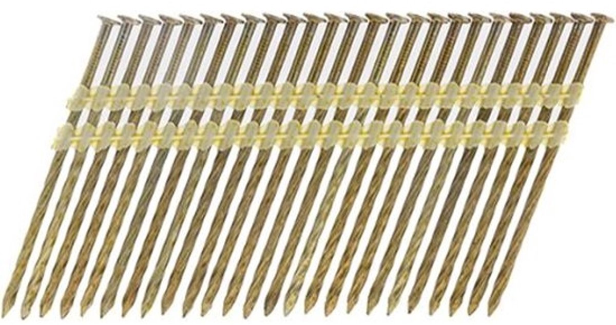 Spijkers met ronde kop - Persluchtspijkers - Voor bouwen en renoveren - Verzinkt schroefmateriaal - 31 x 90 mm