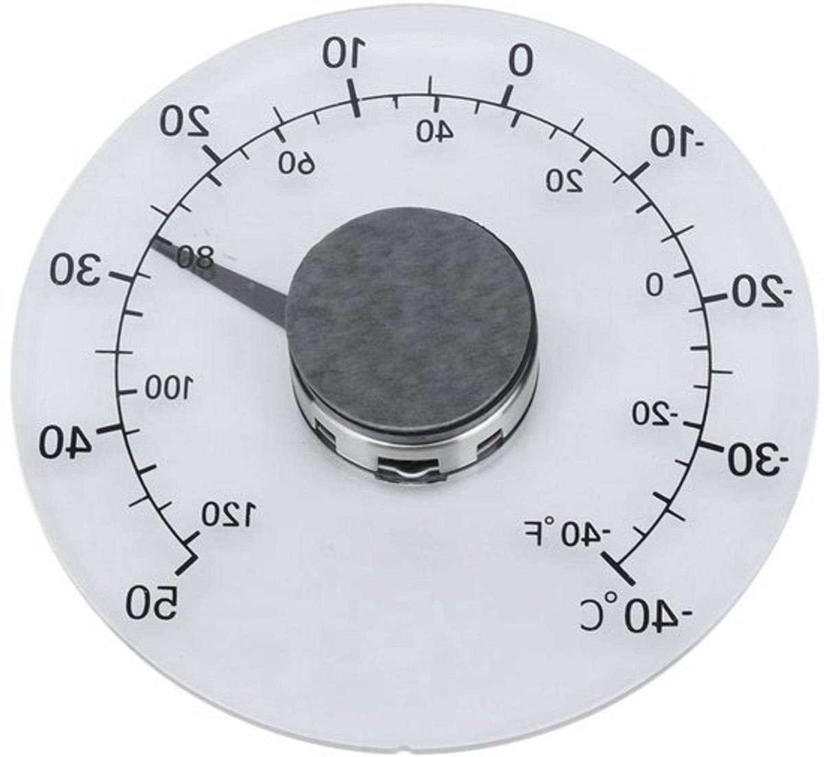 Buitenthermometer - Temperatuurmeter - Weer buiten meten - Nauwkeurige meting - 43 inch diameter - Transparant