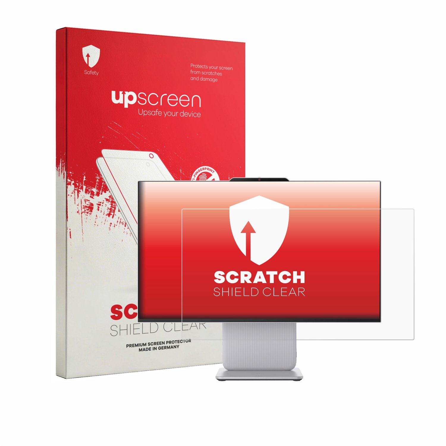 upscreen - Screenprotector voor Lenovo IdeaCentre AIO 24IWC11 - Folie Beschermfolie transparant