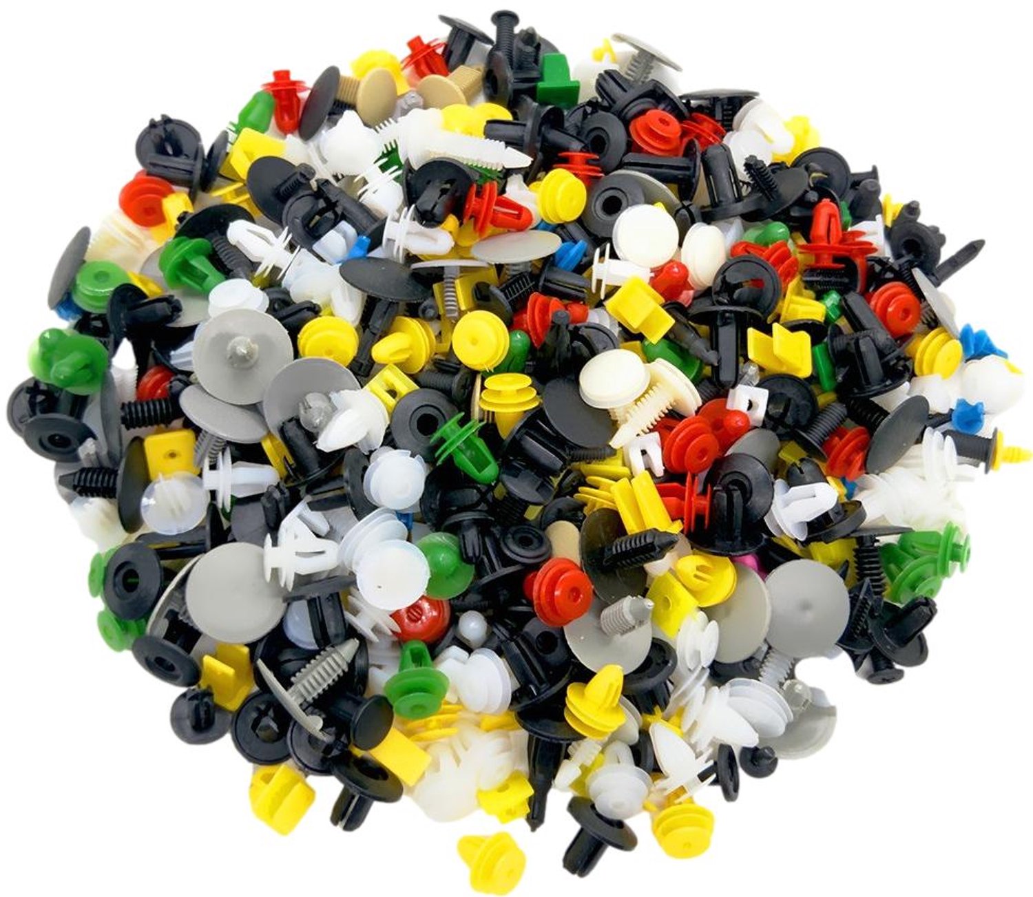 500x Universele Auto Bekledingsclips & Bumpers - Mix