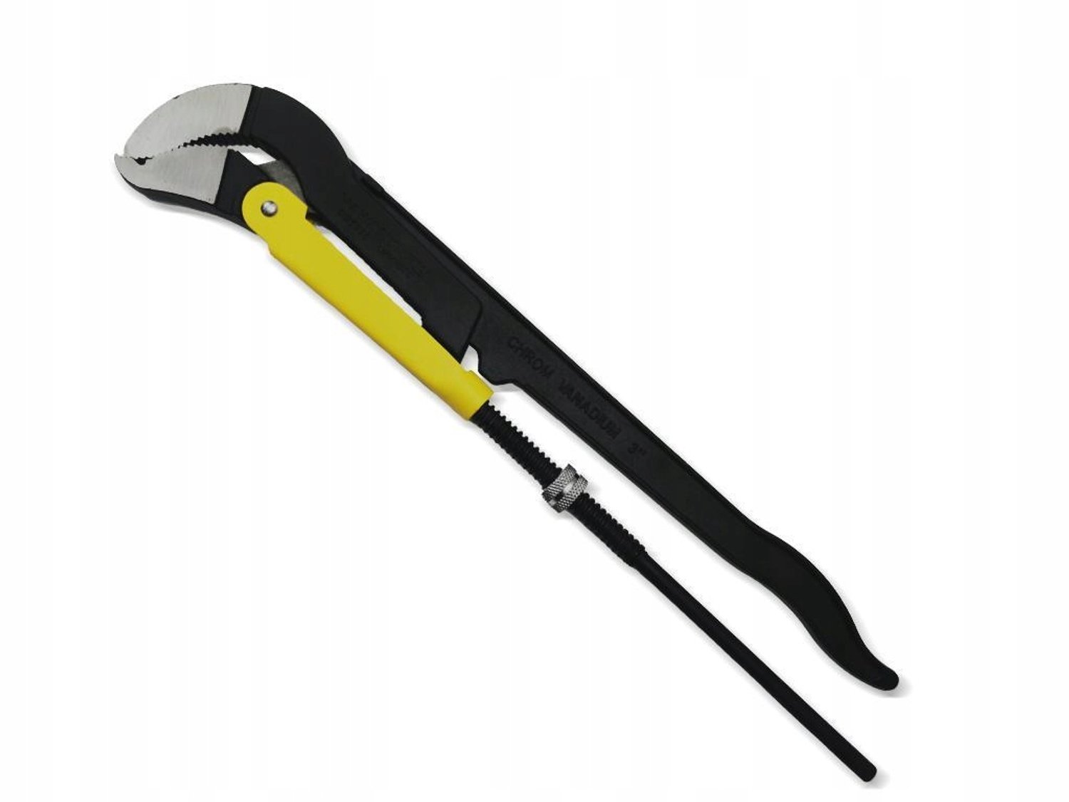 Verstelbare Zweedse pijptang, S-bek, max 103mm, 652mm lengte