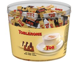 Toblerone Mixbox Horeca Chocolade - Chocolaatjes Puur Wit Melk Emmer 904g - Chocoladesnoepjes - Chocolade voor bij de Koffie - Verjaardag Cadeau Vrouw of Man - Geschenkset voor Man en Vrouw
