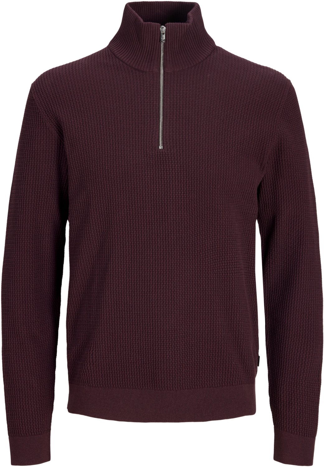 Jack & Jones Trui Jprblustanley Knit Half Zip Bf 12305683 Tawny Port/twist Mannen Maat - S