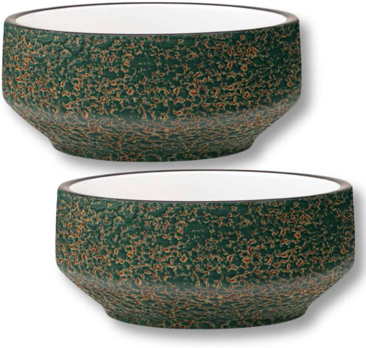 Wilmax England Schaal Groen Porselein 12,5 cm set van 2