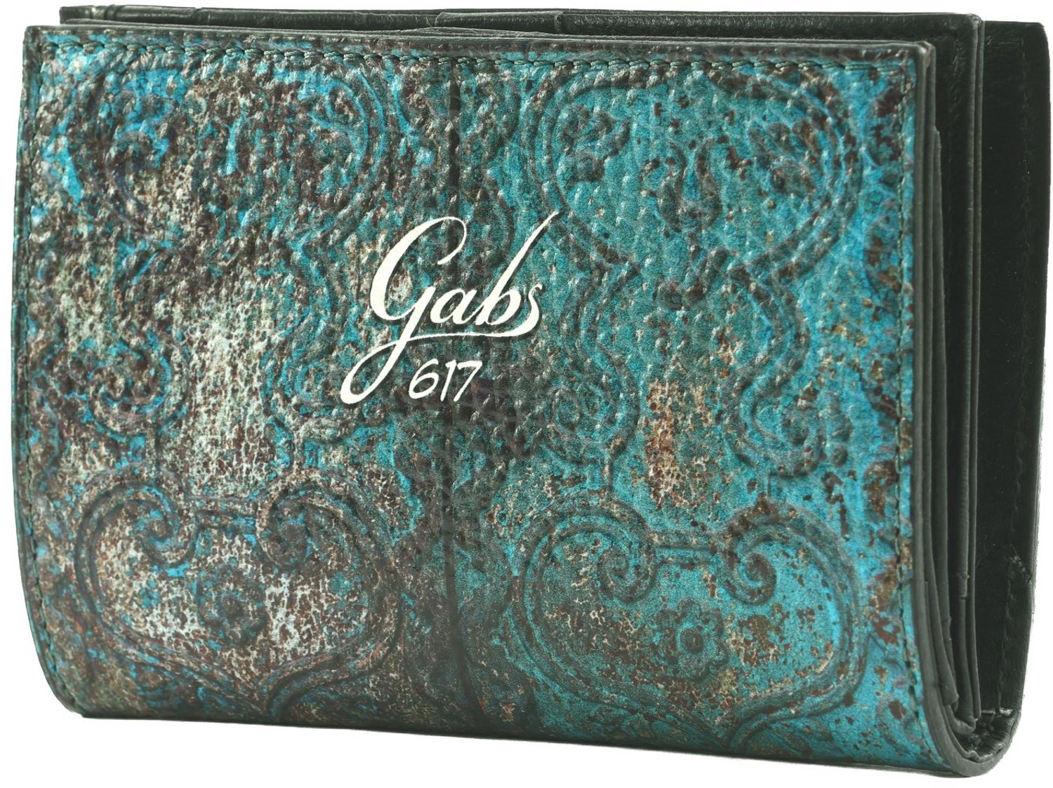 Gabs Leren portemonnee GMONEY14 Wallet Casablanca Lichtblauw