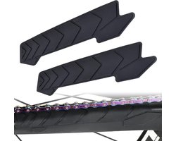Chain Guard voor Mountainbike, 2 Stuks Siliconen Frame Bescherming, 3M Lijm, Veiligheid tegen Krassen en Schade, Duurzame Fietsaccessoires voor Onderbuis en Frame