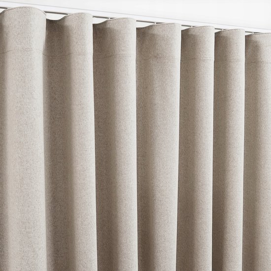 Verduisterende Gordijnstof 250x150cm Licht Beige 100% Blackout