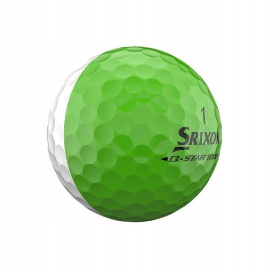 Srixon Q-Star Tour Divide 6 Golfballen - Wit/Groen, 12 Stuks — afbeelding 5