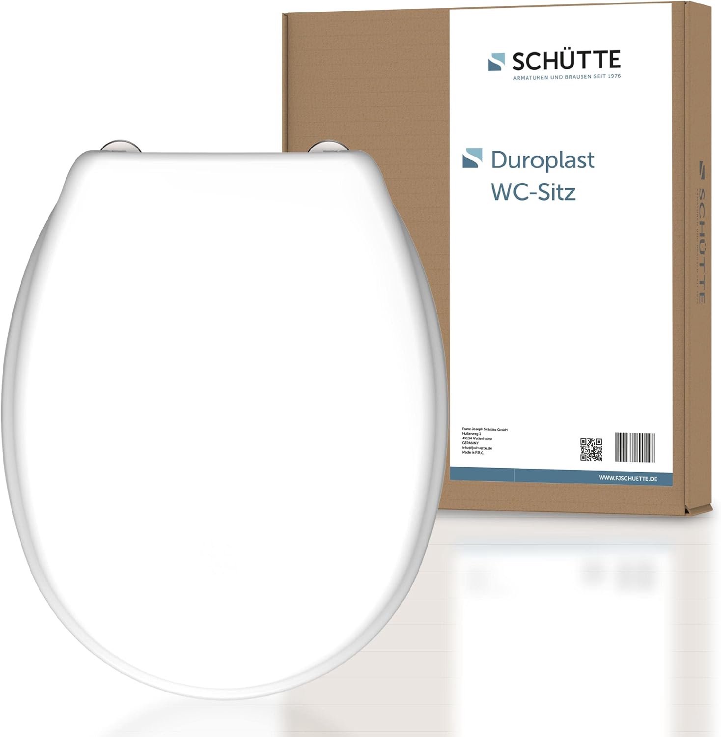 Schütte Toiletzitting Duroplast Wit - Robuust & Universeel (150kg)