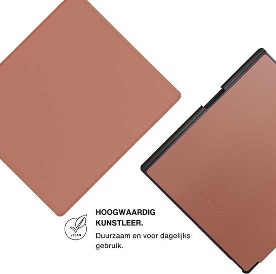 Lunso ReMarkable Paper Pure book folio cover PU leer hoes - Bruin — afbeelding 4