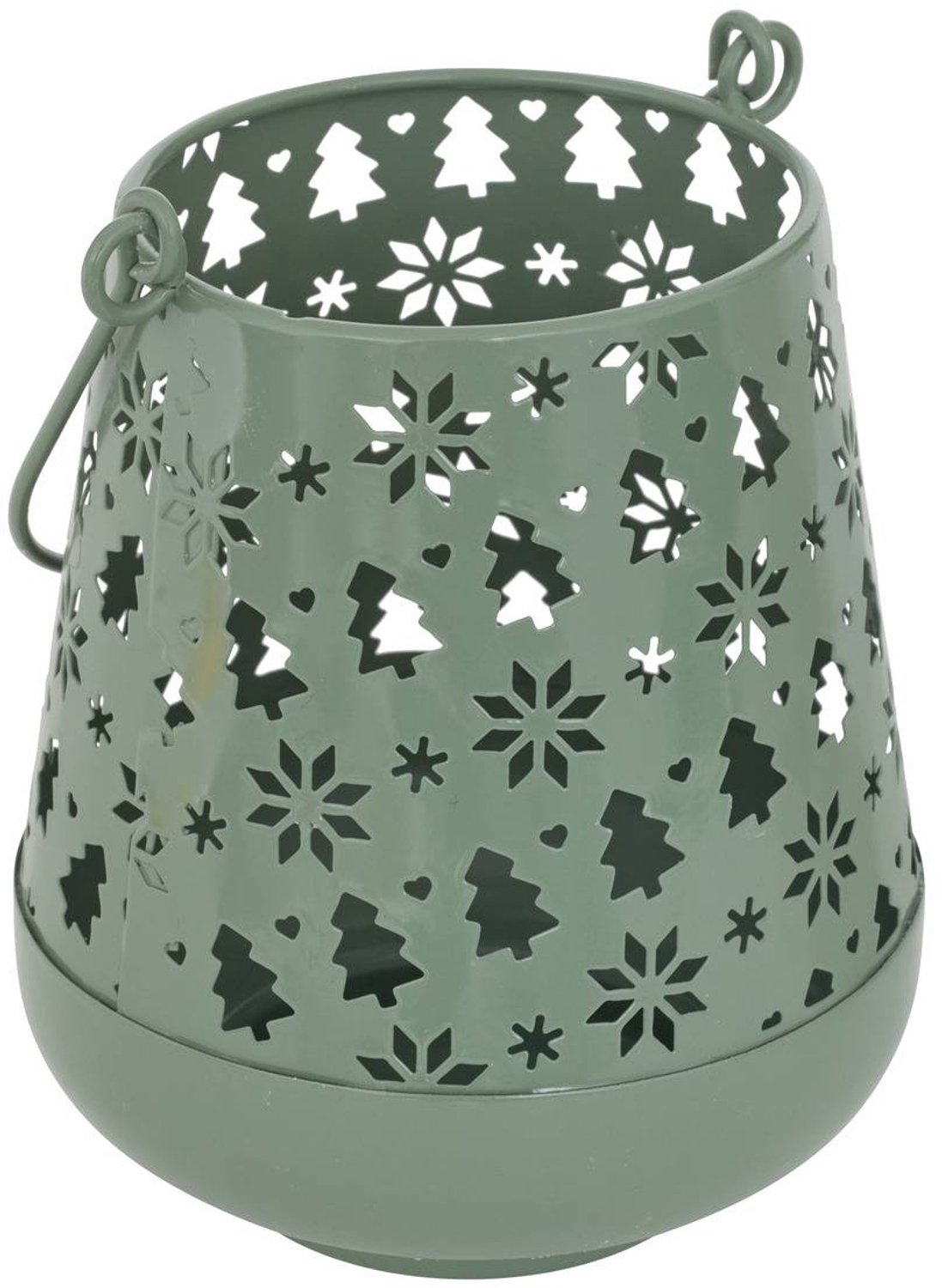Feeric lights & Christmas Lanterne de Noël scandinave H. 14 cm Vert