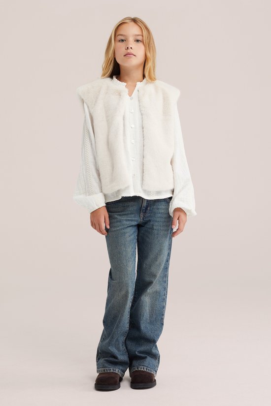 WE Fashion Meisjes blouse met structuur
