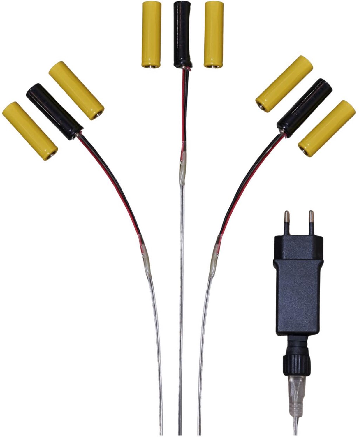 Batterijvervangers - voor 3x AA batterijen - 3 apparaten - Batterij Eliminator - batterij adapter