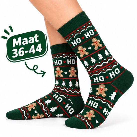 Sokken - 1 Paar Kerstsokken - Christmas Socks - Christmas Gift - Vrolijk Sokken - Kleurrijke Sokken - Maat 37-44