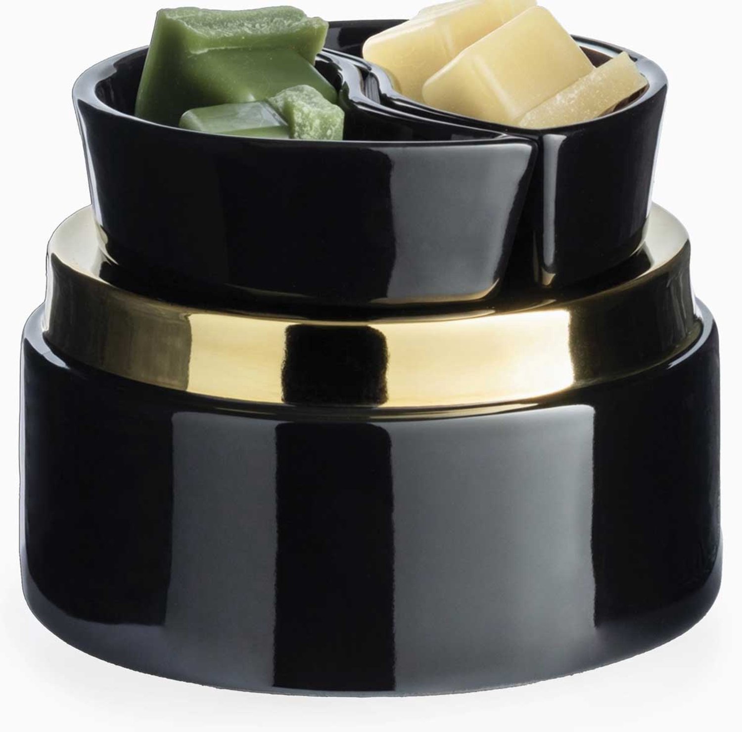 Candle Warmers elektrische geurbrander zwart-goud-split zwart goud