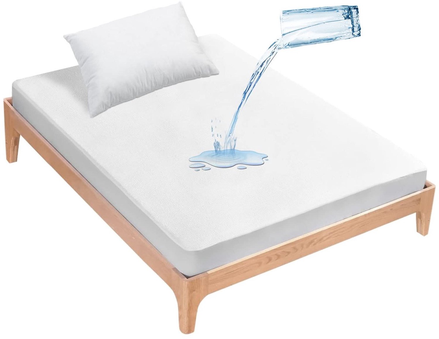 Duraxl Matrasbeschermer - Waterdicht - Wit - 90 x 180 cm