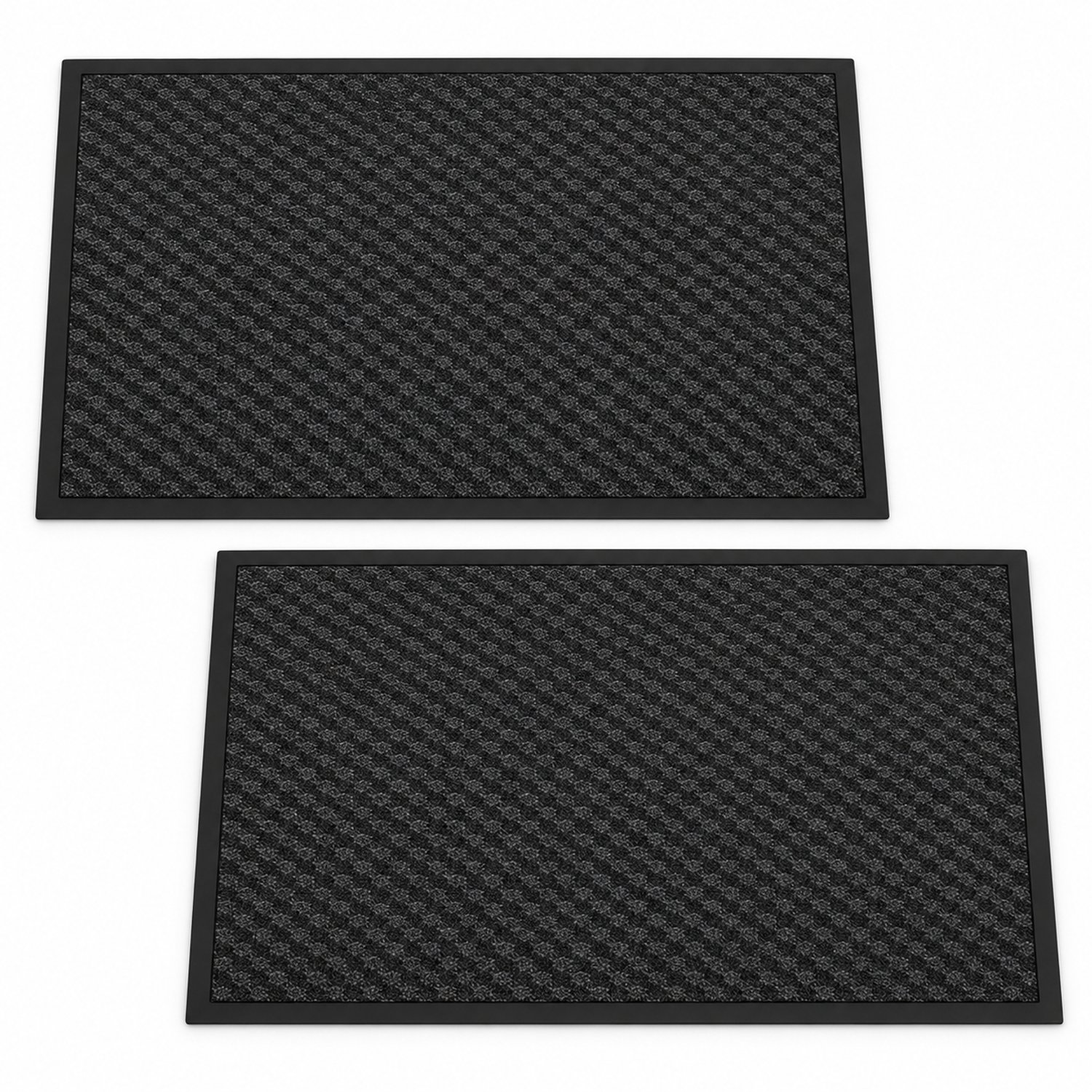 Vintag Schoonloopmatten 2 Stuks – 60 × 40 cm per Mat – Compact – Antraciet