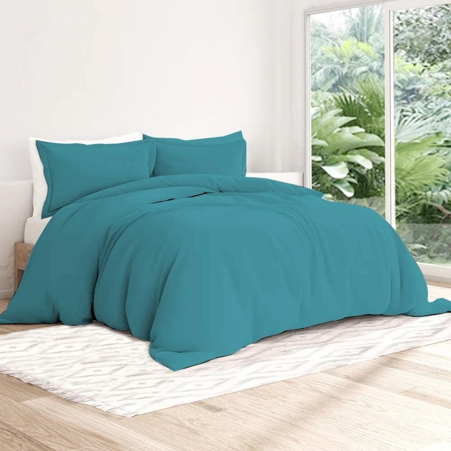 Duraxl Dekbedovertrek - 100% percale katoen - 80 draden/cm² - Eendenblauw